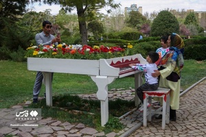 باغ گلها در فصل بهار