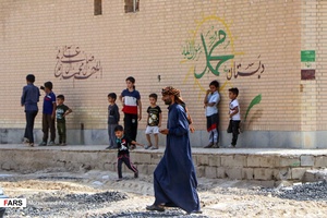 مردم روستای سودان  بخش غیزانیه در حاشیه افتتاح طرح‌های آبرسانی بسیج سازندگی سپاه محمد رسول الله تهران