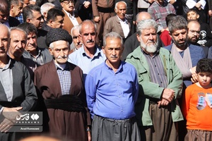 تجمع نمازگزاران پاوه در حمایت از فلسطین