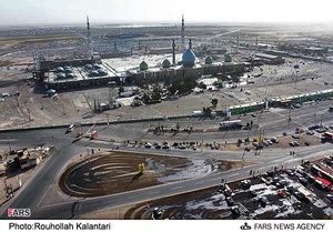 عکس هوایی مسجد مقدس جمکران