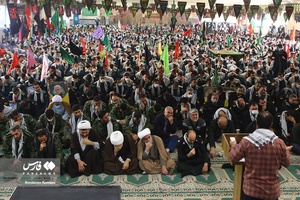 آیین خاکسپاری شهید گمنام در آموزشگاه شهید چمران