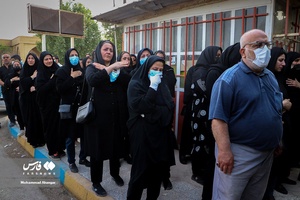 تشییع یکی از جانباختگان حادثه ریزش ساختمان متروپل آبادان