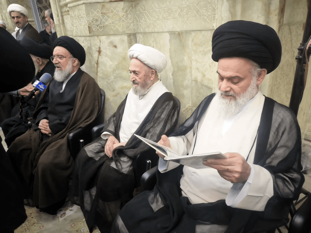 مراسم چهلم آیت‌الله شبیری زنجانی در قم برگزار شد+ عکس و فیلم
