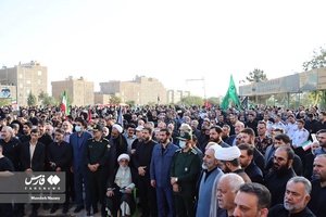 اجتماع مردم اسلامشهر علیه اغتشاشگران