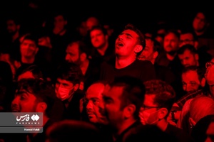 عزاداران حسینی در شب دوم محرم در هیئت عبداللّه بن الحسن
