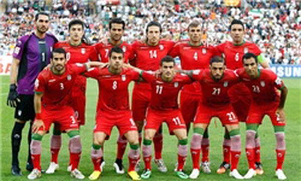تیم ملی ایران، تیم ملی با لباس قرمز، تیم ملی فوتبال ایران