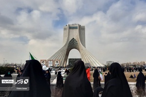 ساعات آغازین راهپیمایی جشن 44 سالگی انقلاب میدان آزادی 