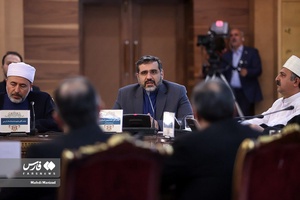 سخنرانی محمدمهدی اسماعیلی وزیر فرهنگ و ارشاد اسلامی در نشست پیروان ادیان توحیدی با رئیس جمهور 