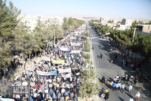 حماسه حضور خراسان‌جنوبی‌ها در راهپیمایی 13 آبان