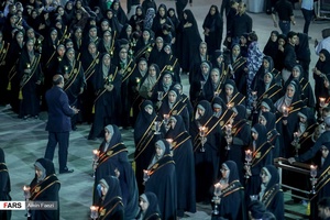 لاله گردانی خدام حرم شاهچراغ(ع)