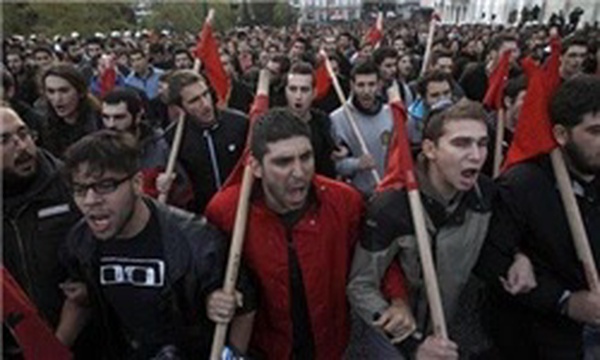 تظاهرات دانشجویی در یونان