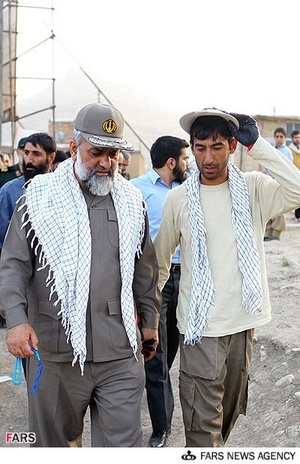 بازدید سردار نقدی از اردوهای جهادی در روستاهای محروم استان کرمانشاه