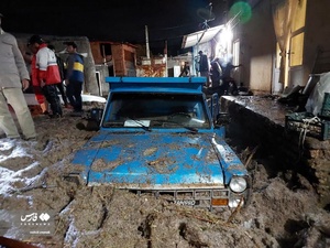 سیل شبانه در شهرستان اهر
