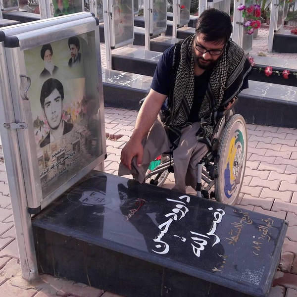 هاشم اسدی جانباز حادثه حمله آمریکایی‌ها بر سر مزار داوود اسماعیلی در وادی‌السلام