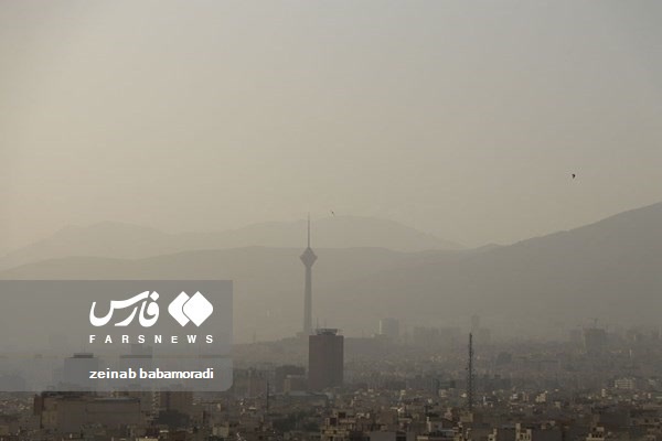  هوای آلوده شهر تهران در معابر 