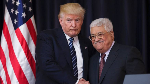 ترامپ عباس
