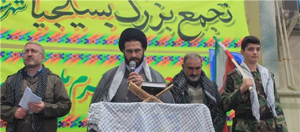 هاشمی امام جمعه شفت درز جمع بسیجیان