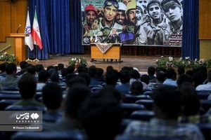سخنرانی سردار امیرعلی حاجی‌زاده فرمانده نیروی هوافضای سپاه در جمع دانشجویان دانشگاه علم و صنعت