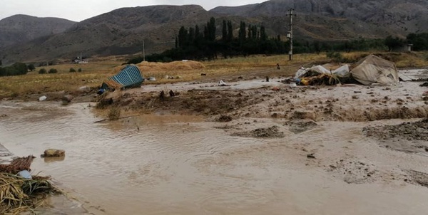سیل بخش ارجمند فیروزکوه 