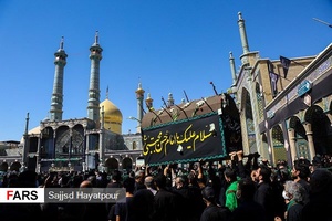 حرم حضرت معصومه (س ) در سوگ رحلت پیامبر اکرم(ص) و شهادت امام حسن مجتبی(ع)