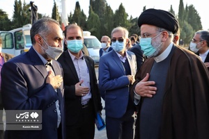 گفت و گوی آیت‌الله سید ابراهیم رئیسی رئیس جمهور با مقامات استان لرستان /فرودگاه خرم آباد