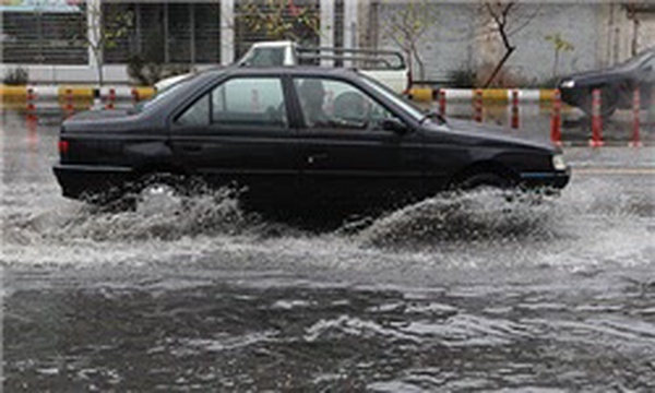آبگرفتگی خیابان ها در سطح شهر تهران