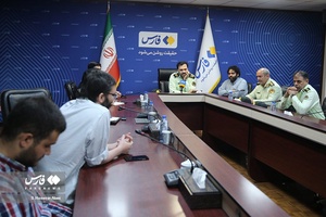 دیدار سردار سعید منتظرالمهدی معاون فرهنگی اجتماعی و سخنگوی فرماندهی کل انتظامی کشور با مدیران خبرگزاری فارس