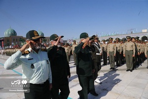 صبحگاه «عهد سربازی» در مسجد مقدس جمکران