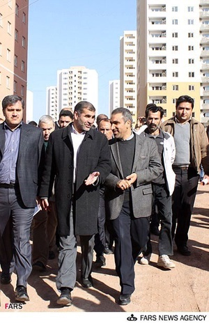 بازدید وزیر راه و شهرسازی از پروژه های مسکن مهر شهر جدید پرند