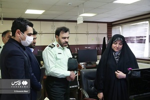 بازدید سردار سعید منتظرالمهدی معاون فرهنگی اجتماعی و سخنگوی فرماندهی کل انتظامی کشور از تحریریه خبرگزاری فارس