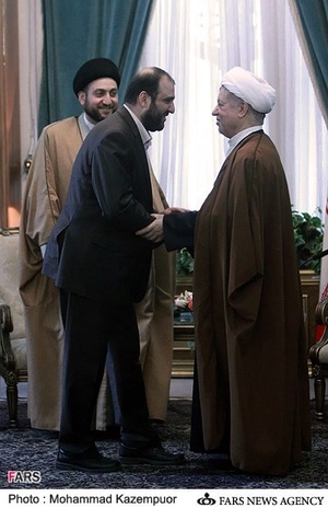دیدار سید محسن حکیم و سید عمار حکیم با آیت الله هاشمی رفسنجانی رئیس مجمع تشخیص مصلحت نظام