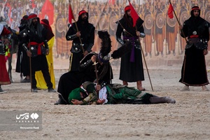  تعزیه خوانی عاشورای حسینی در لامرد