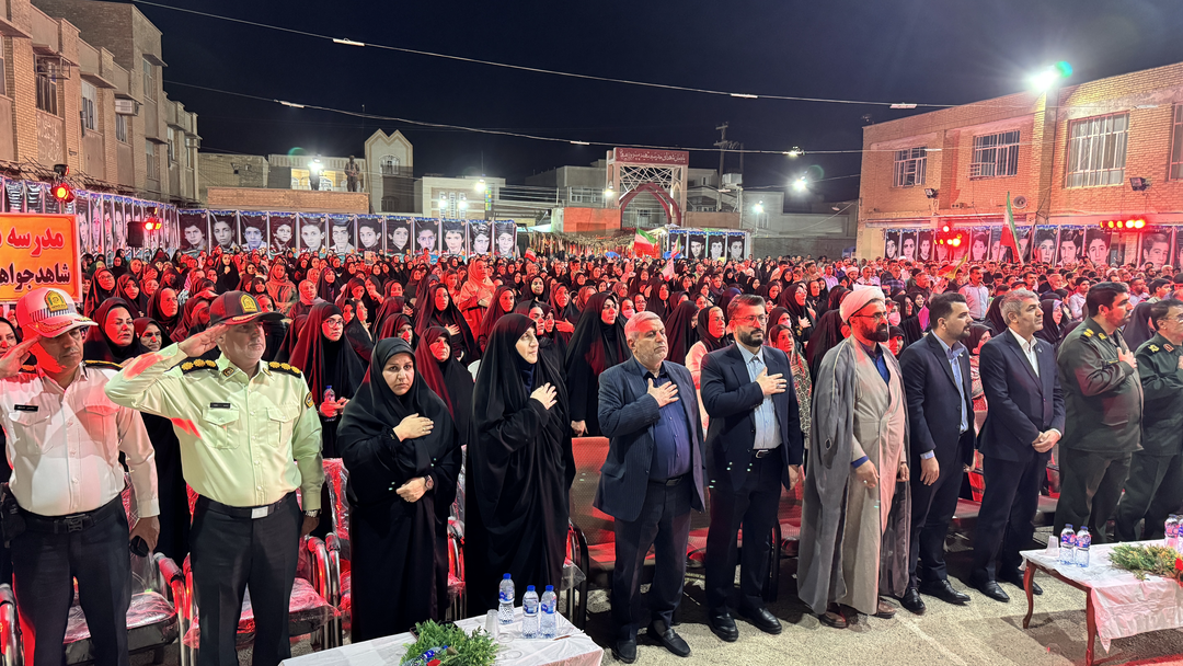 برگزاری چهل و سومین یادواره ۷۴ لاله گلگون کفن مدرسه شهید پیروز بهبهان