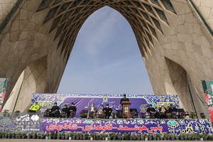 رزمایش اقتدار نوروزی پلیس در میدان آزادی تهران