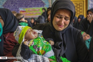 مراسم شیر خوارگان حسینی شهر هشجین