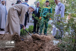 کاشت ۳ اصله نهال  به یاد سه امام جمعه فقید شیراز