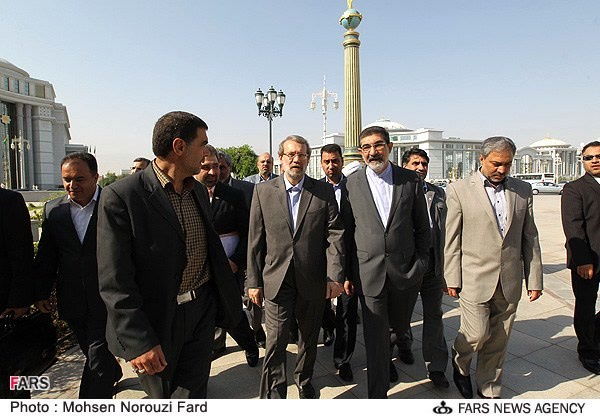 حضور علی لاریجانی رئیس مجلس شورای اسلامی در دانشگاه مختومقلی ترکمنستان