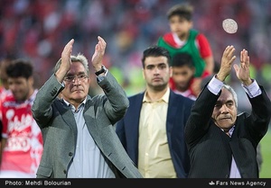 علی اکبر طاهری مدیرعامل و برانکو ایوانکوویچ سرمربی پرسپولیس