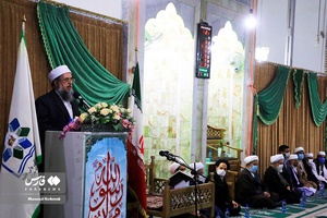 سخنرانی مولوی فاروقی امام جمعه اهل سنت خراسان‌جنوبی در مراسم انس با قرآن به مناسبت هفته وحدت - مسجد اهل سنت بیرجند
