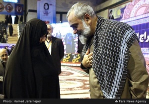 سردار محمدرضا نقدی و مادر شهید زین الدین