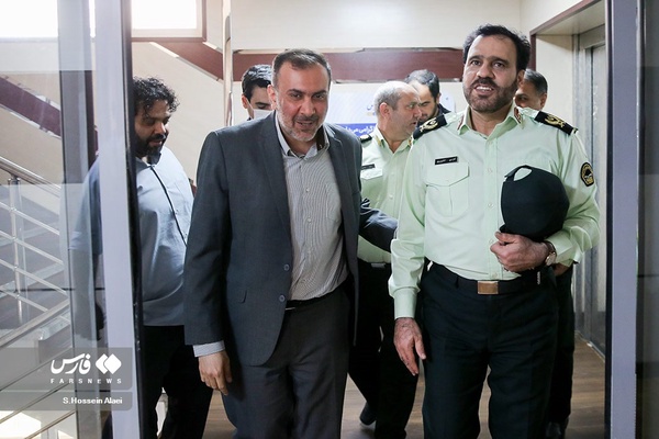 بازدید سردار سعید منتظرالمهدی معاون فرهنگی اجتماعی و سخنگوی فرماندهی کل انتظامی کشور از تحریریه خبرگزاری فارس