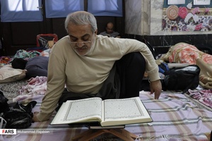 مراسم معنوی اعتکاف در حرم مطهر رضوی