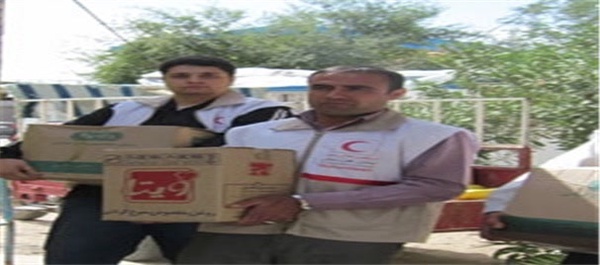 کمک هلال احمر رامهرمز به مستمندان