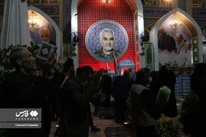 شب قدر کرمانی‌ها در جوار مزار «حاج قاسم» 
