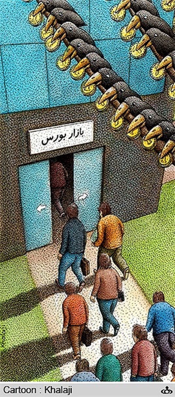 سرمایه گذاری در بورس، بازار سکه  و دلار را از رونق انداخت/کارتون: محمدعلی خلجی