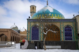 جلوه‌گری برفِ چله زمستان در اردبیل