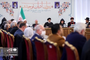 نشست پیروان ادیان توحیدی با آیت الله رئیسی رئیس جمهور
