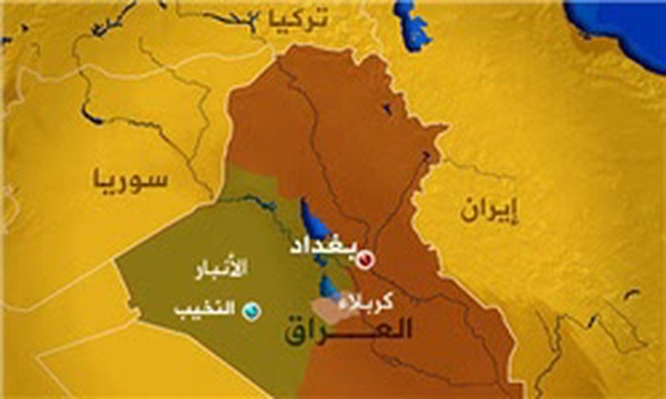 نقشه عراق الانبار