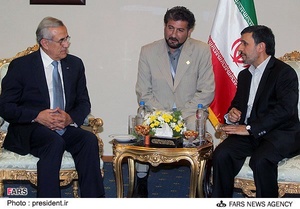 دیدار رئیس جمهور لبنان با محمود احمدی نژاد