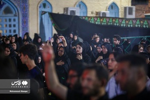 عزاداری شام غریبان در هیات مکتب الزهرا اهواز 